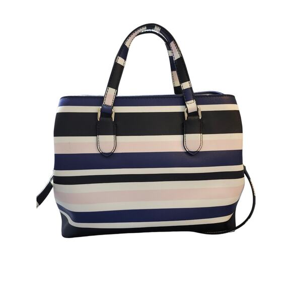 Kate Spade Evangelie Laurel Way Cruise Stripe Double Strap Shoulder Handbag - Picture 9 of 15